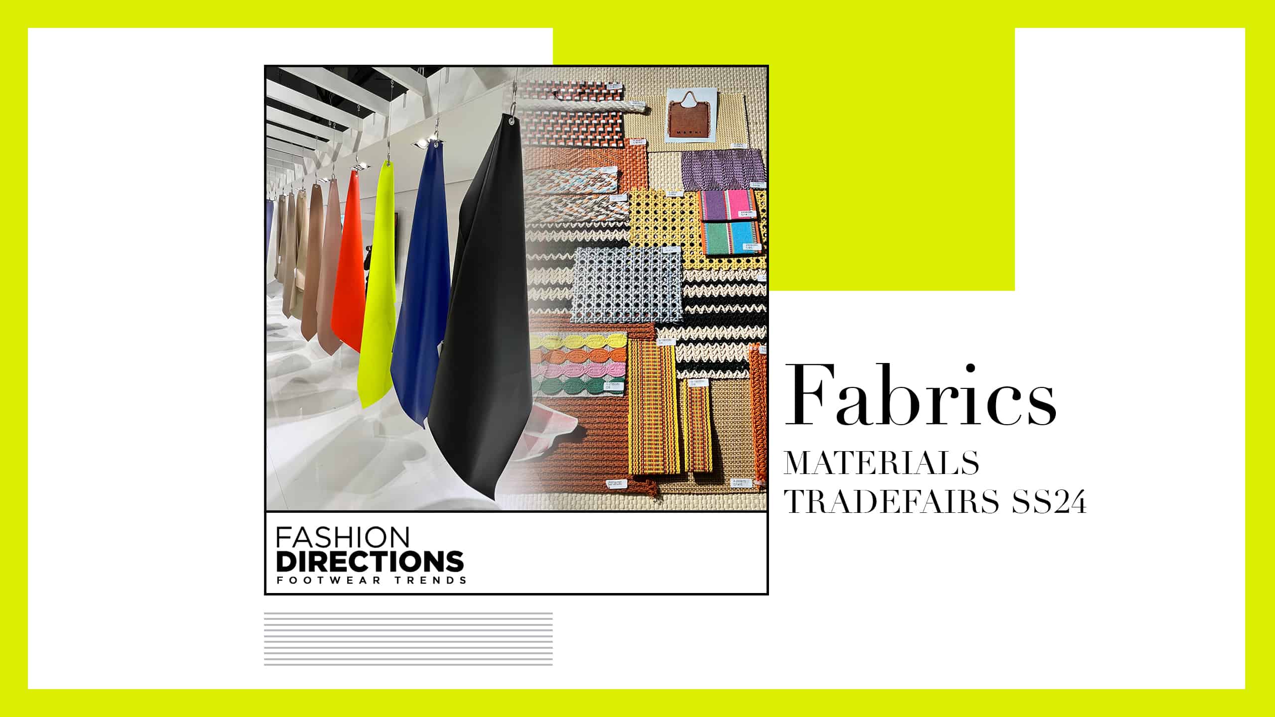 Fabrics Materials tradefairs ss24