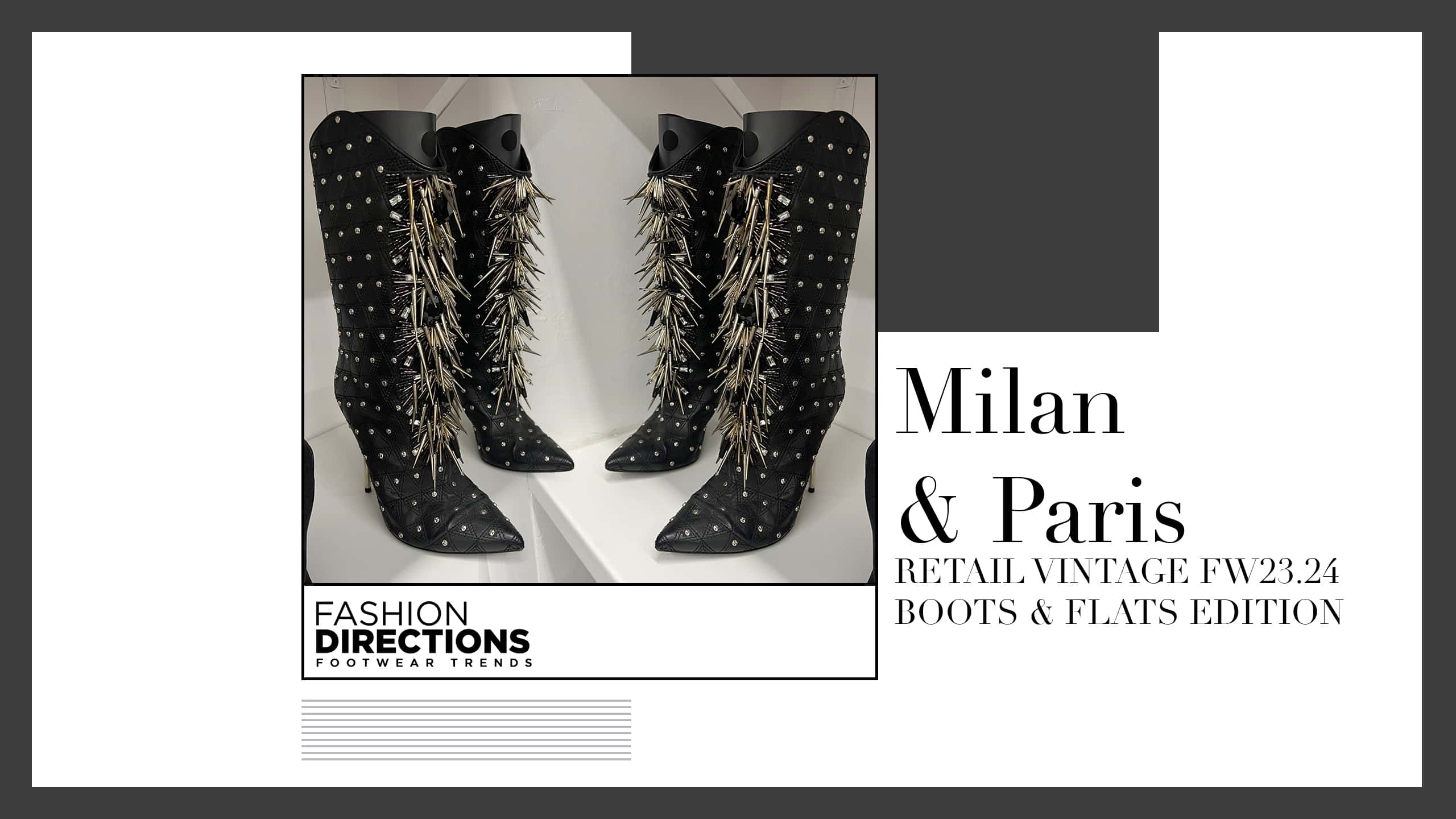 Milan Paris Retail Vintage fw23.24 Boots Flats Edition