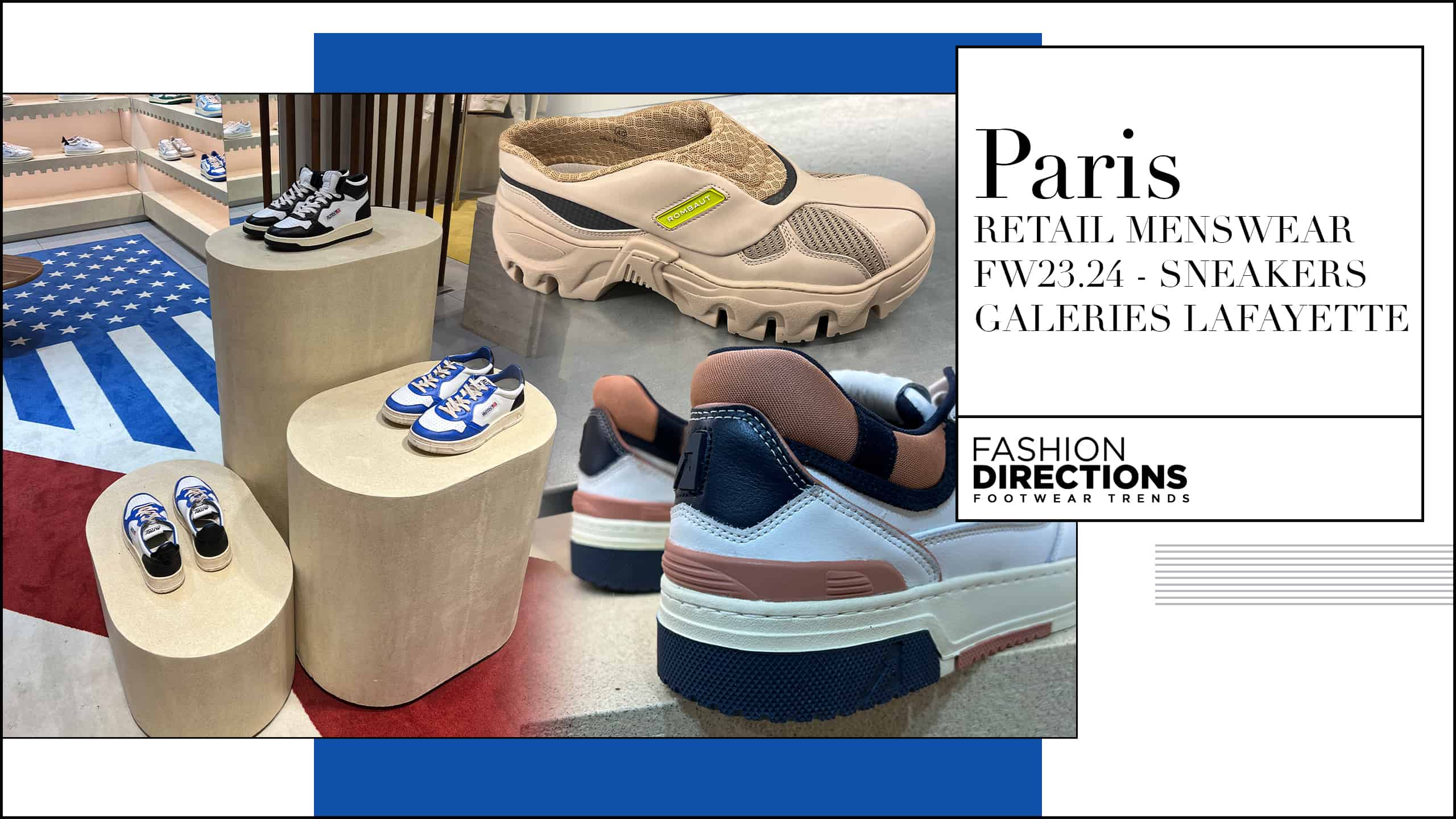 Paris Retail Menswear fw23.24 Sneakers Galeries Lafayette