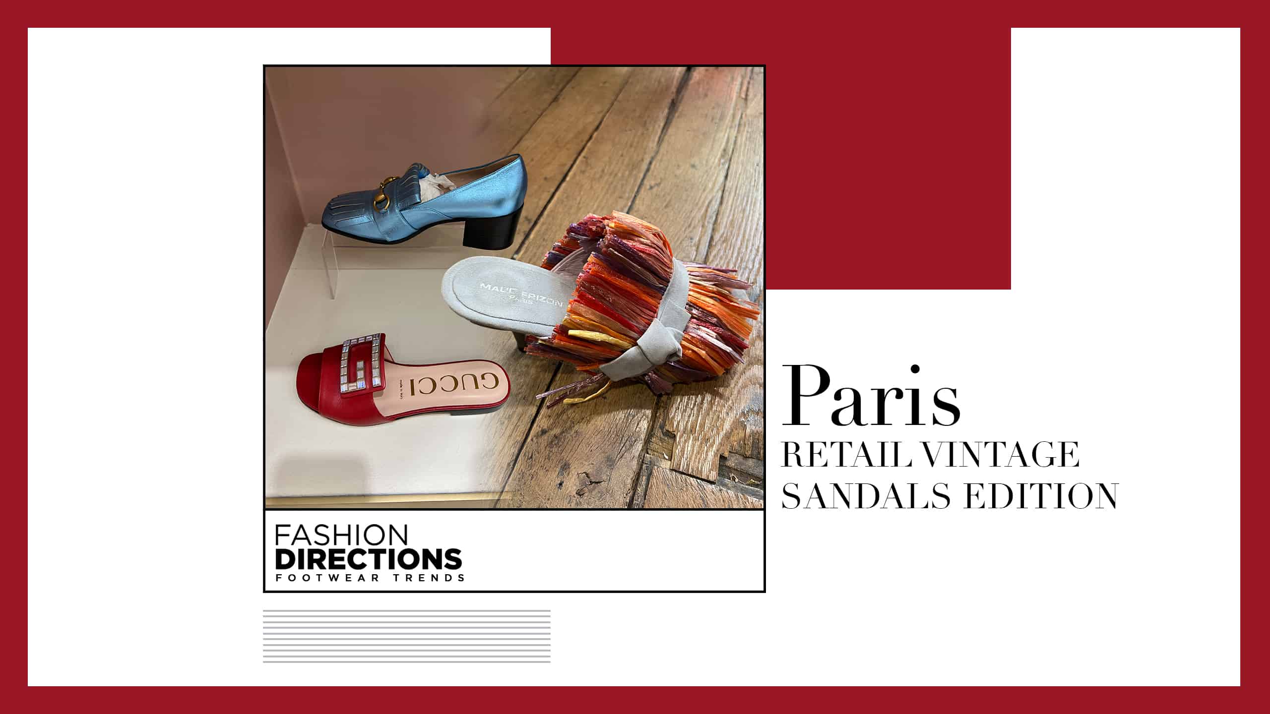 Paris Retail Vintage Sandals Edition